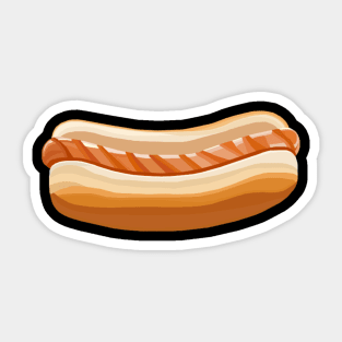 Grilled Hotdog in Bun Sticker